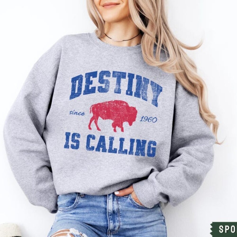 Buffalo Football Crewneck Sweatshirt, Playoff Game Destiny BUF 716 Apparel 05